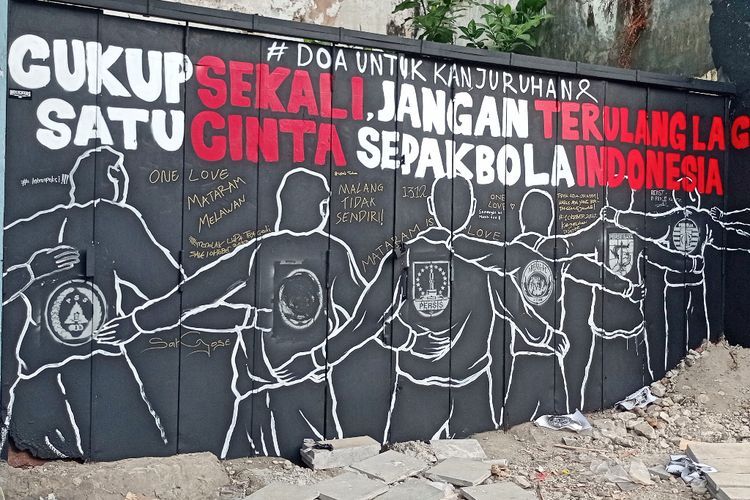 Pesan Moral dalam Mural untuk Tragedi Kanjuruhan: Cukup Sekali, Jangan Terulang Lagi!