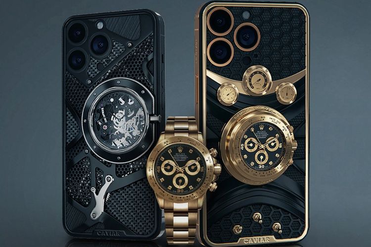 Mewah! Caviar Hadirkan iPhone 14 Pro & Pro Max dengan Jam Tangan Rolex Dibelakangnya