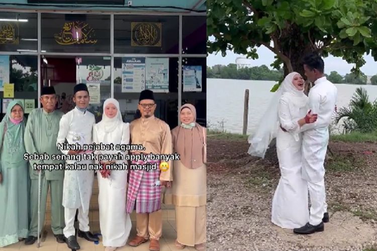 Viral Kisah Pasangan Nikah Irit, Ijab Kabul di KUA, Cincin Lamaran Pinjam dari Mertua