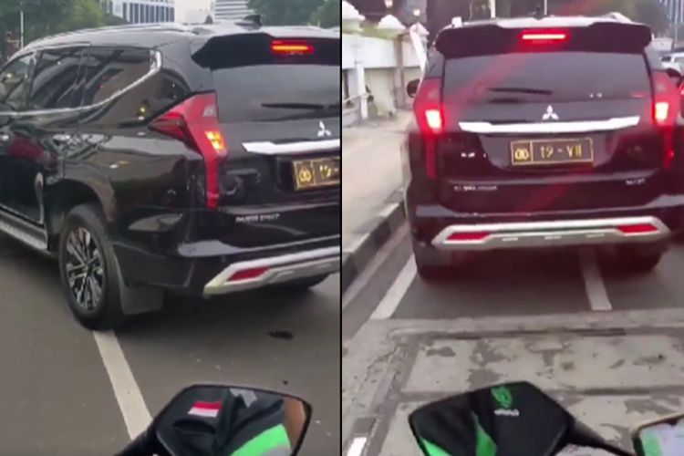 Viral Mobil Dinas Polisi Arogan di Jalanan, Terus Bunyikan Klakson di Tengah Kemacetan
