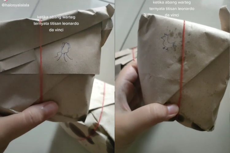 Beda dari Biasanya, Pemilik Warteg Ini Lakukan Cara Unik untuk Kode di Bungkusan Nasi