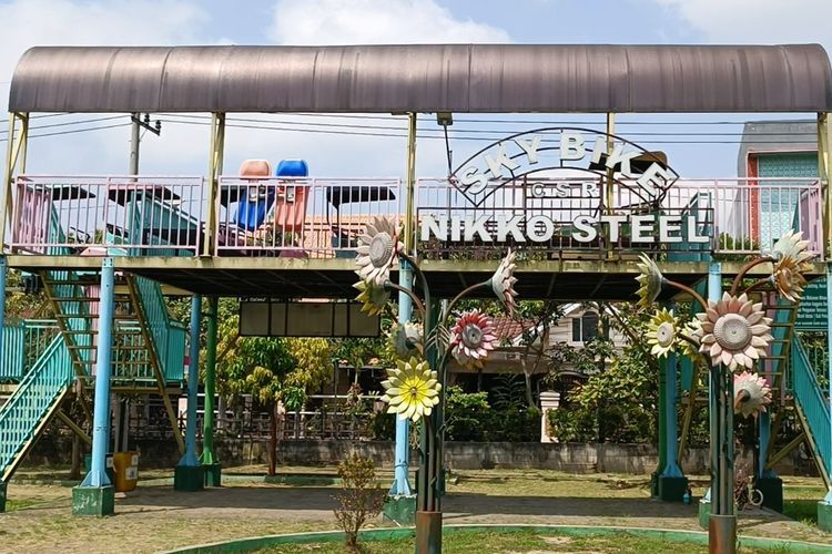 Dibangun Habiskan Dana Rp1,5 Miliar, Sky Bike di Taman Singha Malang Mangkrak! 