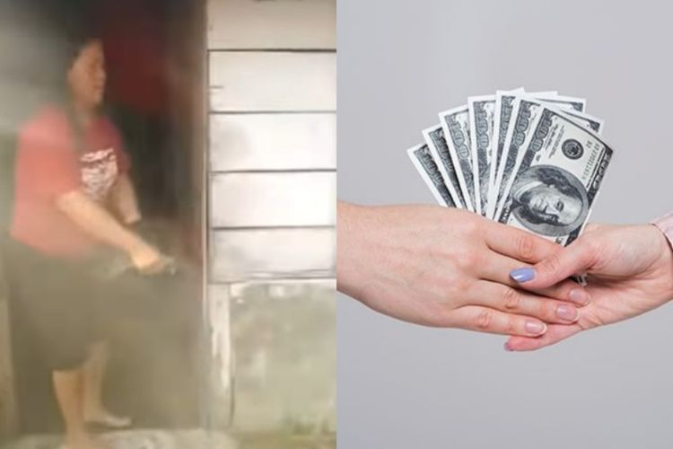 Waduh, Pegawai Koperasi Ini Disiram Air sama Seorang Perempuan saat Nagih Hutang