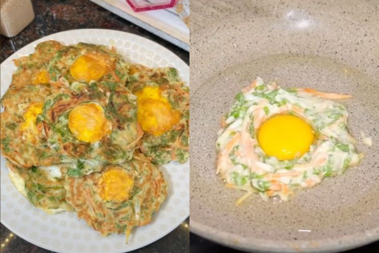 Wanita Ini Bikin Bakwan Ada Kuning Telur di Tengahnya, Jadi Mirip Kayak Telur Ceplok!