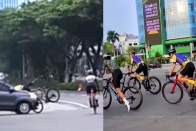 Pengemudi yang Viral Tabrak Pesepeda Ditahan Polisi, Tapi Belum Jadi Tersangka