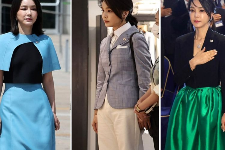 Parasnya Bening bak Idol, 5 Potret Outfit Menawan Ibu Negara Korsel Kim Keon Hee Disorot