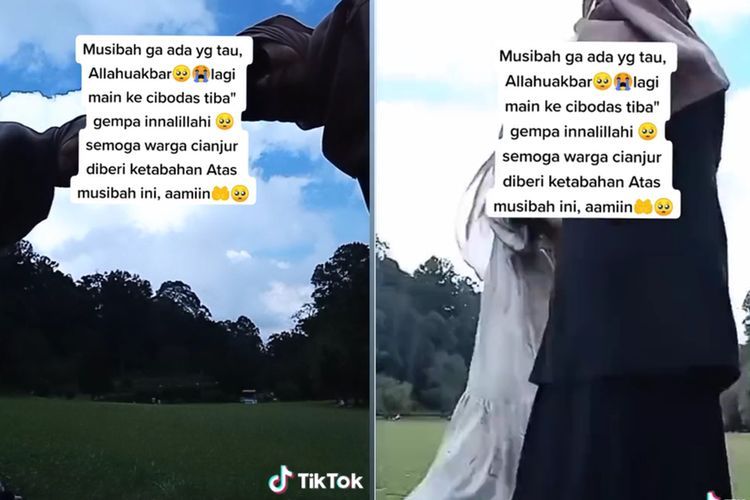 Momen 2 Wanita Panik saat Gempa Cianjur, Lagi Nikmati Suasana di Kebun Raya Cibodas