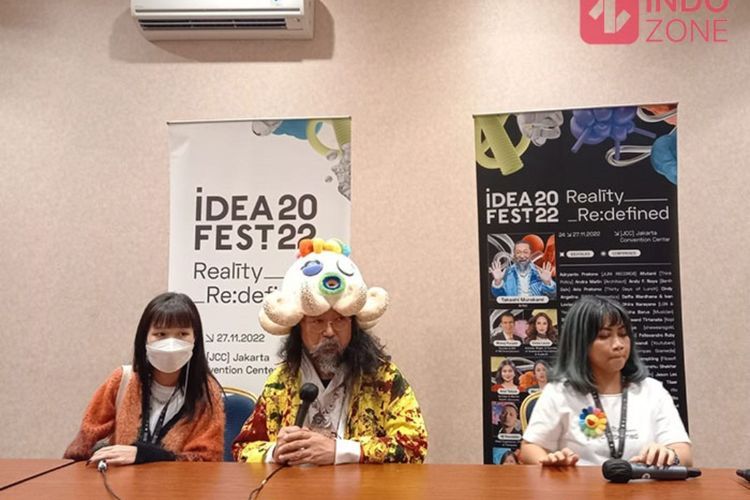 Hadir di IdeaFest, Seniman Jepang Takashi Murakami: Saya Gak Bisa Berhenti Hasilkan Karya