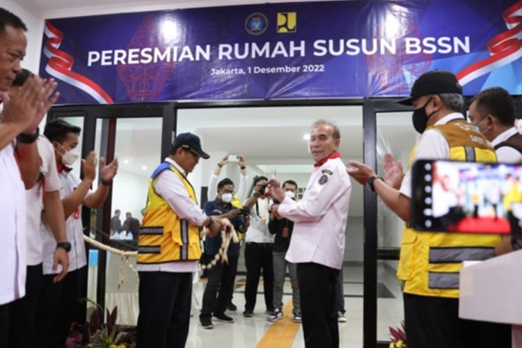 Amankan Ruang Siber 24 Jam, BSSN dan Kementerian PUPR Resmikan Rusun Dekat Kantor