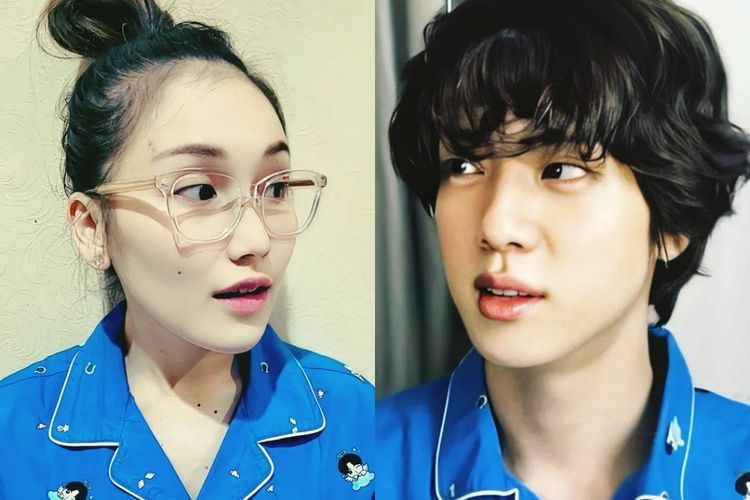 Ayu Ting Ting Pakai Piyama Kembaran dengan Jin BTS, Netizen: Saingannya Boy William!