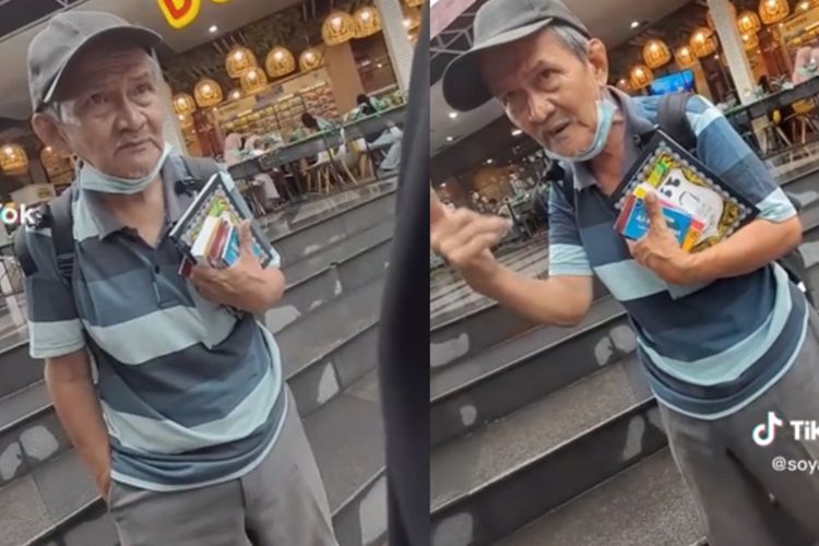 Jago Bahasa Inggris! Kakek Penjual Buku Keliling Ini Viral, Kata Netizen Mirip BJ Habibie