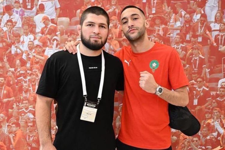 Khabib Nurmagomedov Temui Timnas Maroko Jelang Laga Lawan Kroasia, Ngapain Ya?