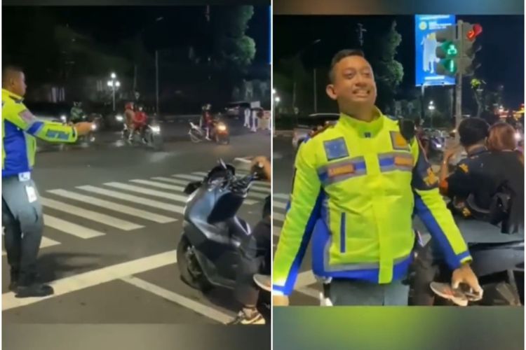 Lagi Asyik Pelukan di Motor Tanpa Helm, Pengendara Ini Difoto Polisi