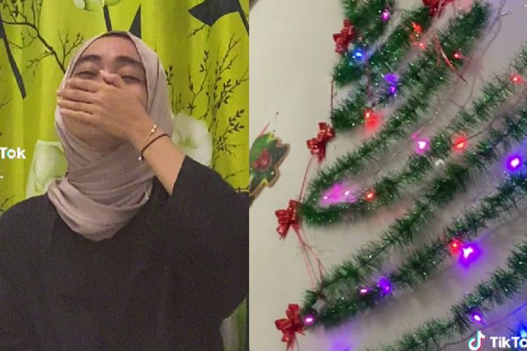 Cewek Berhijab Nangis Lihat Temannya Rayakan Natal Sendirian, Bukti Tulusnya Pertemanan