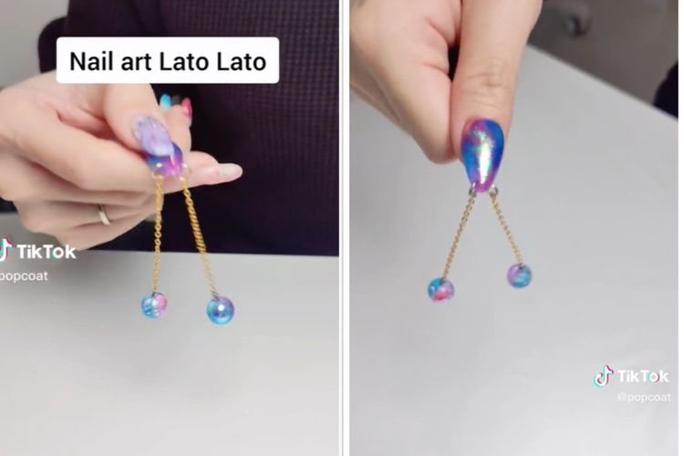 Viral Bikin Nail Art Berbentuk Lato-Lato di Kuku, Bisa Dimainkan Loh!