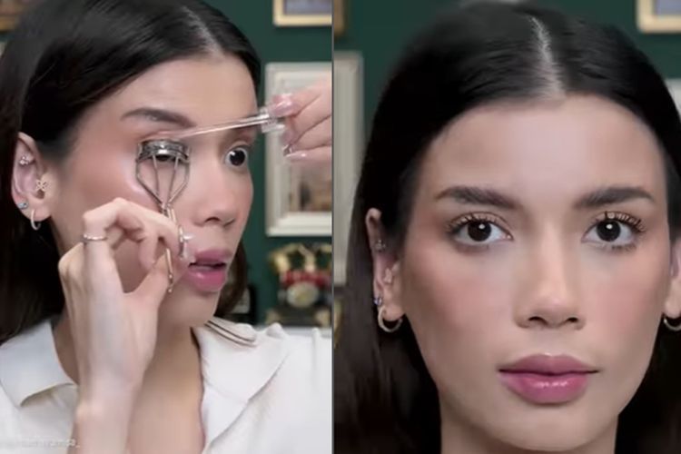 Sabrina Chairunnisa Coba Makeup Hacks Lip Gloss Jadi Maskara Primer, Begini Hasilnya!
