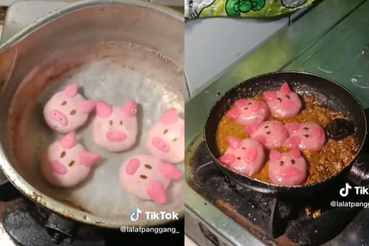 Wanita Berhijab Ini Bagikan Resep Cilok Babi Warna Pink, Netizen: Halal Gak Kak?