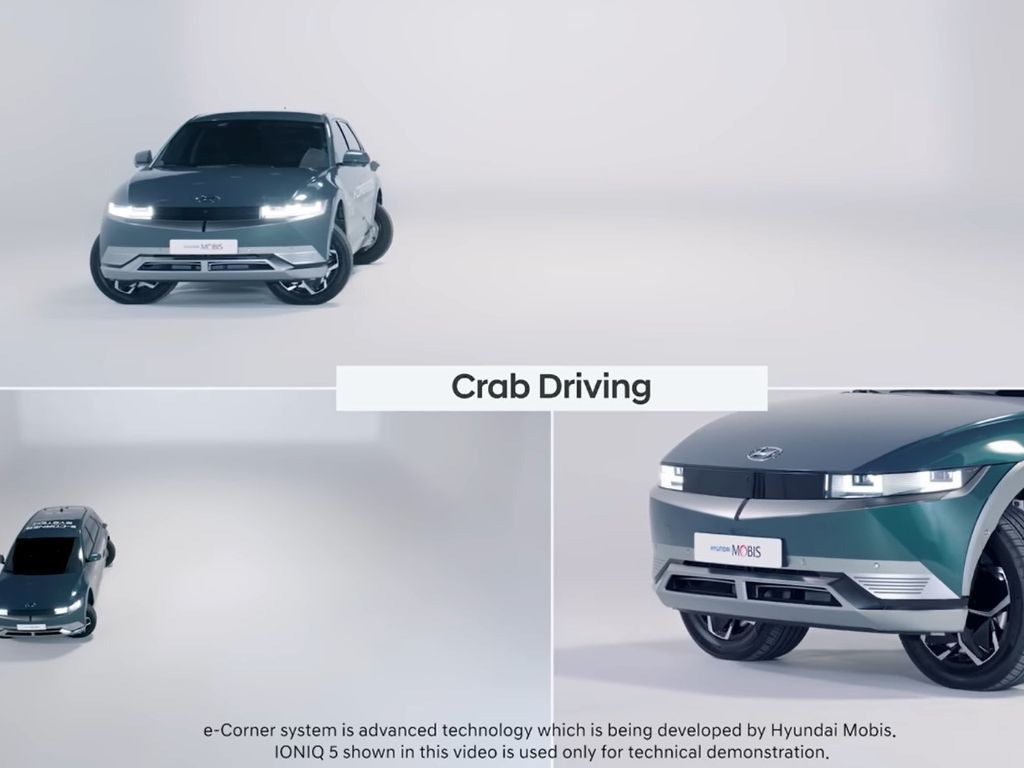 Keren! Hyundai Pamerkan Mobil yang Bisa Jalan Miring seperti Kepiting
