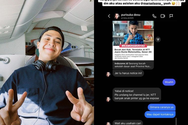 Jerome Polin Cari Bocah dari Kab. Termiskin NTT yang Menang Juara Dunia Matematika