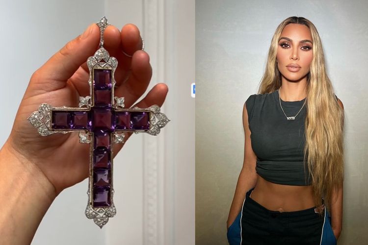 Liontin Salib Putri Diana Jatuh ke Tangan Kim Kardashian, Dibeli Seharga Rp2,9 Miliar