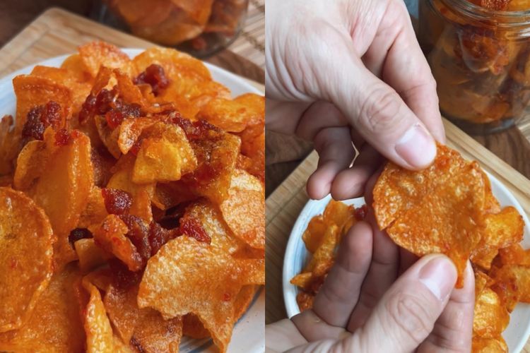 Suka Ngemil? Cobain Deh Resep Kripik Kentang Balado Padang Ini, Krispy Banget!