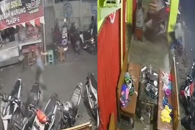 Viral Rekaman CCTV Kawanan Bersajam di Semarang, Ada Warga yang Kena Bacok