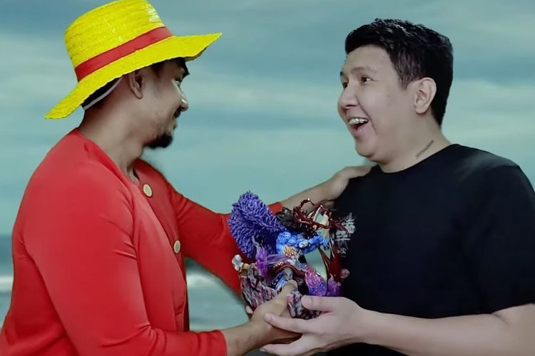 Kocak! Windah Basudara Ketemu Luffy Pasca Top Up Rp5 Juta di Game ONE PIECE Bounty Rush
