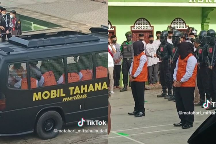 Bukan Main! Nikah Massal di Pesantren Pakai Konsep Unik, Pengantin Dijemput Mobil Tahanan