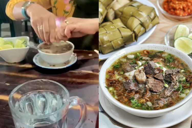 Makan Coto Makassar, Perasan Jeruk Nipis Ibu Ini Gaspoll....!!