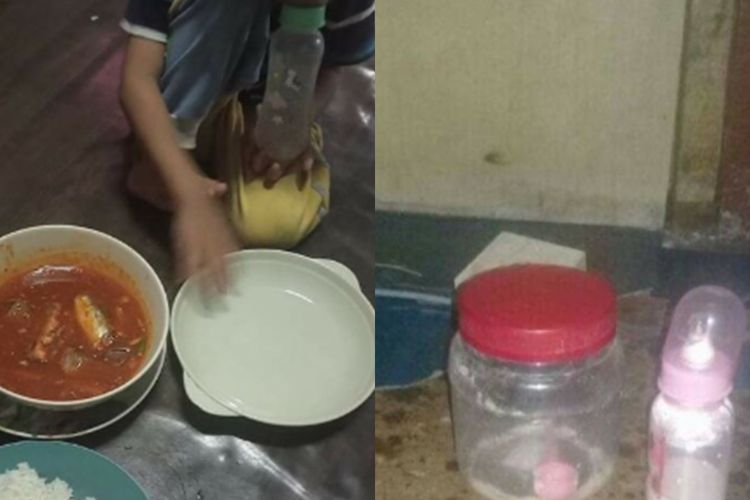 Sedih! Enggak Punya Uang Beli Susu, Ibu Ini Terpaksa Beri Air Tajin untuk Anaknya