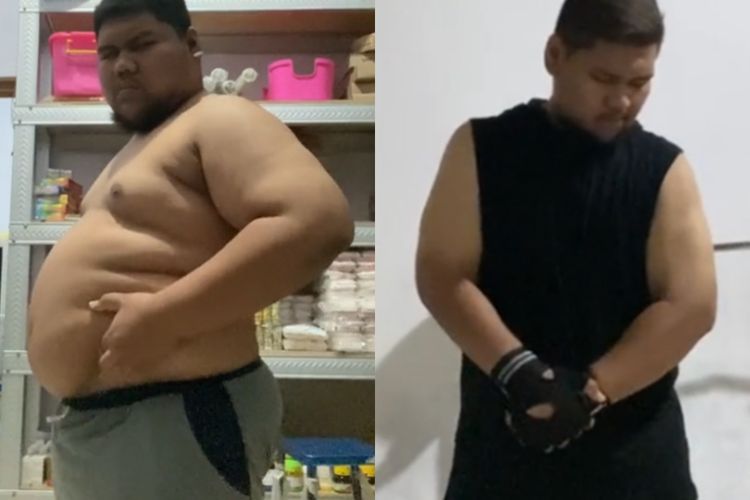 Transformasi Pria Ini Banjir Pujian, Jadi Inspirasi Netizen untuk Turunkan Berat Badan