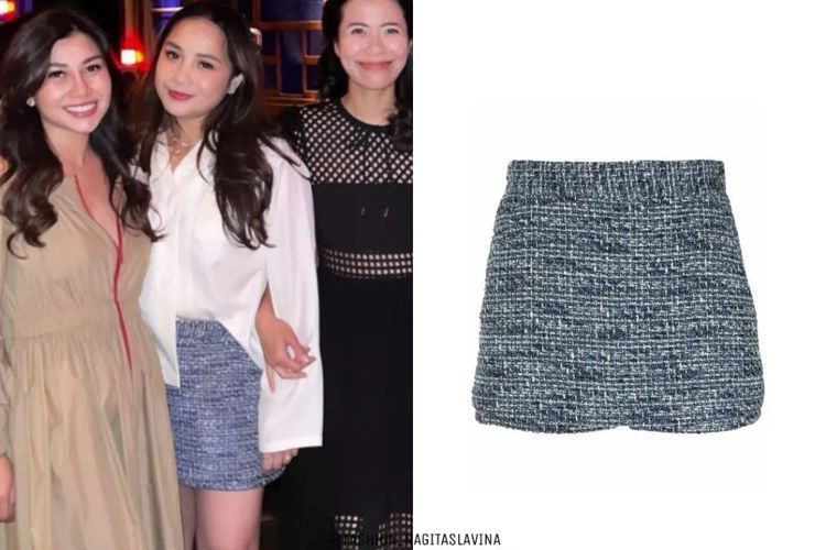 Potret Nagita Slavina Pakai Rok Mini Harga Jutaan, Netizen: Kaki Mulus Banget Gak Ada Noda