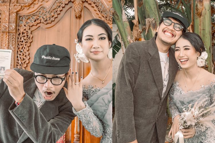 Viral Kisah Pasangan Nikah di KUA: Gak Pake Biaya, Foto Resepsi Latar Pohon Pisang