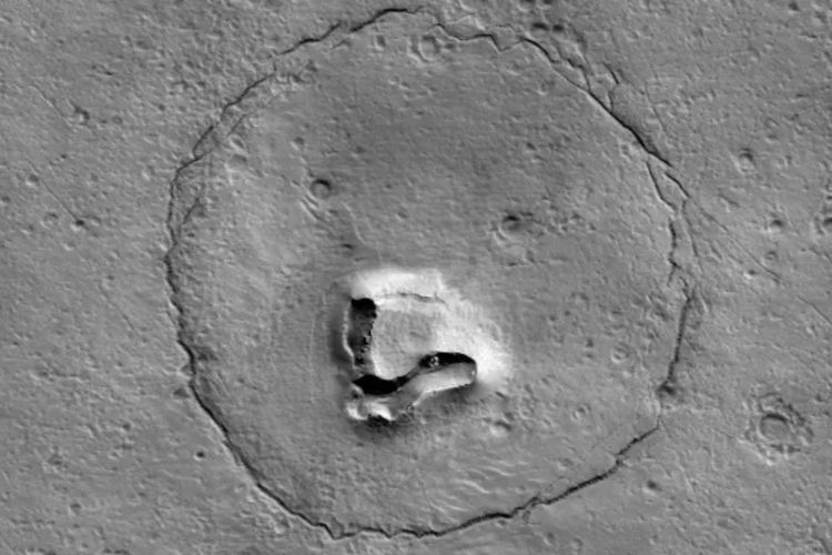Heboh! Wajah Teddy Bears Muncul di Mars, Benarkah Ada Kehidupan di Sana? 