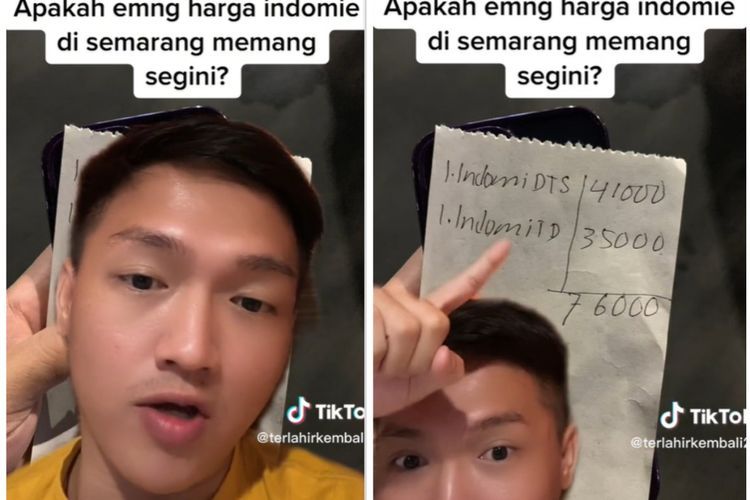 Heboh! Pria Ini Ngeluh Makan Indomie di Warmindo Kaki Lima Semarang Capai Rp76 Ribu