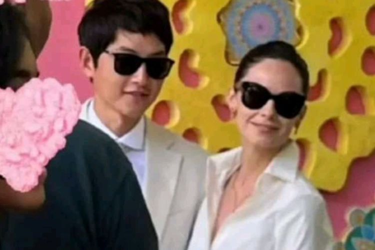 Potret Song Joong Ki dan Katy Louise Saunders pas di Bali Viral, Perut Buncit Jadi Sorotan