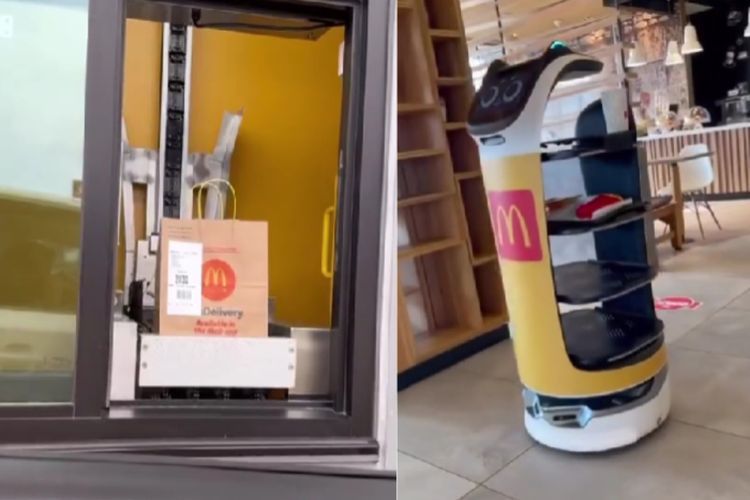 Momen Ketika Pesan Makan di Restoran yang Pelayannya Robot, Gak Ada Manusia Sama Sekali!