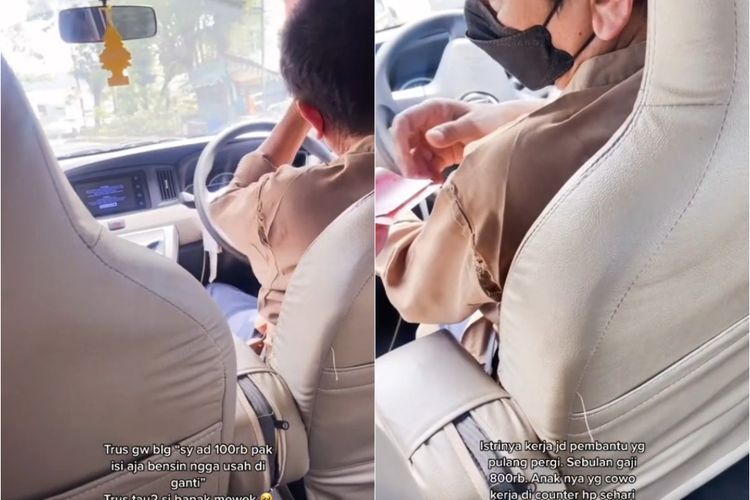 Bikin Mewek! Driver Taksi Online Ini Menangis saat Pinjam Uang Penumpang untuk Beli Bensin