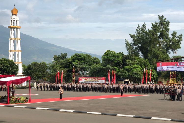 Momen Wakapolda Metro Buka Pendidikan 349 Bintara, Pastikan Metode Belajar Banyak Praktik