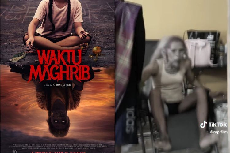 Momen Pemeran Hantu di Film 'Waktu Maghrib' Kesurupan Hantu, Meraung Kayak Zombie