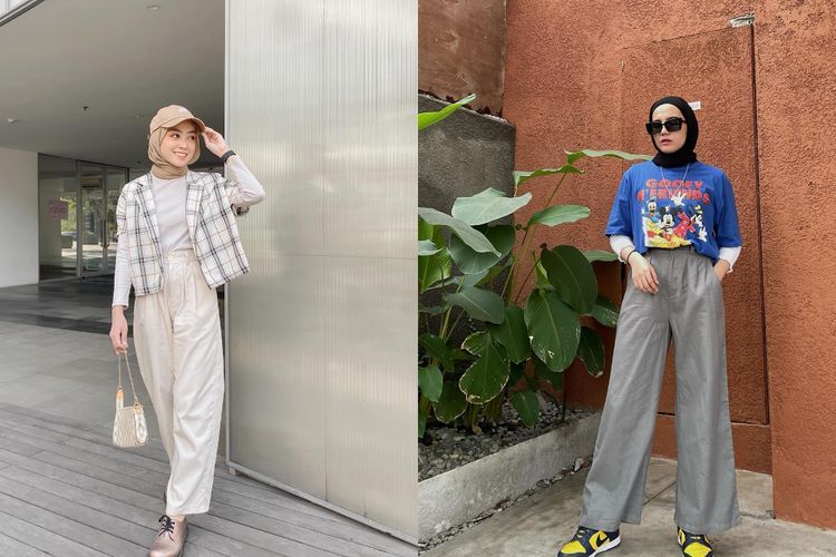 6 OOTD Hijab Casual Celana, Outfitnya Simple dan Sporty!