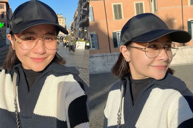 Prilly Latuconsina Selfie Tanpa Makeup di Italia, Netizen: Kulitnya Sehat Banget