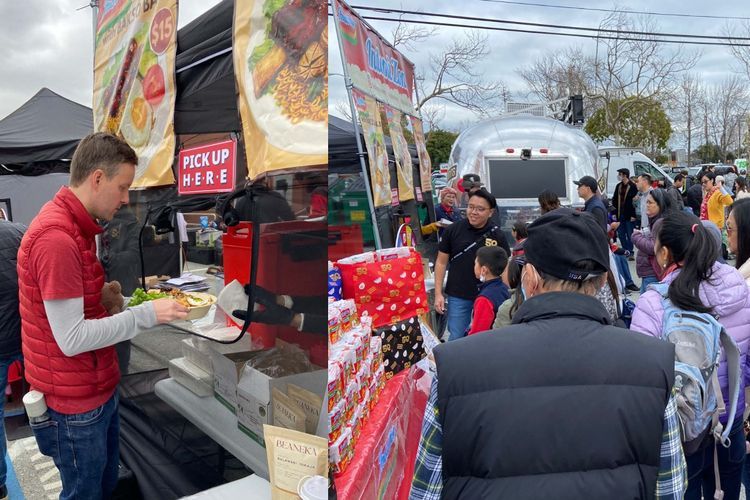 Ada Festival Kuliner, Warga Amerika Antre Panjang Demi Cicipi Indomie-Bakso
