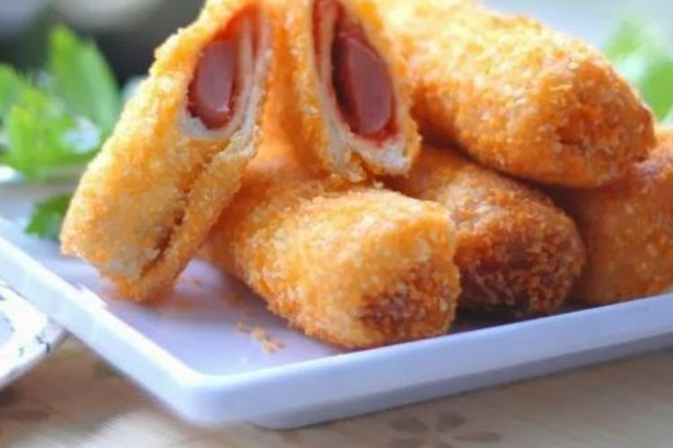 Resep Roti Goreng isi Sosis Keju Lumer, Mudah Dibuat!