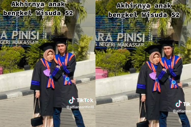 So Sweet! Cewek Ini Temani Pacar dari Nol Sampai Wisuda S2 Bareng, Banjir Doa dari Netizen