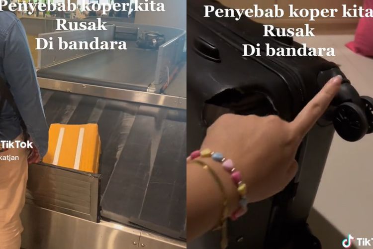 Koper Rusak di Bandara, Wanita Ini Komentari Sistem Penurunan Bagasi yang Jelek