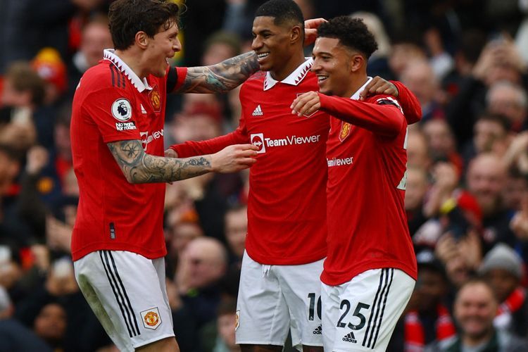 Rashford Cetak Brace, MU Menang Telak 3-0 atas Leicester City