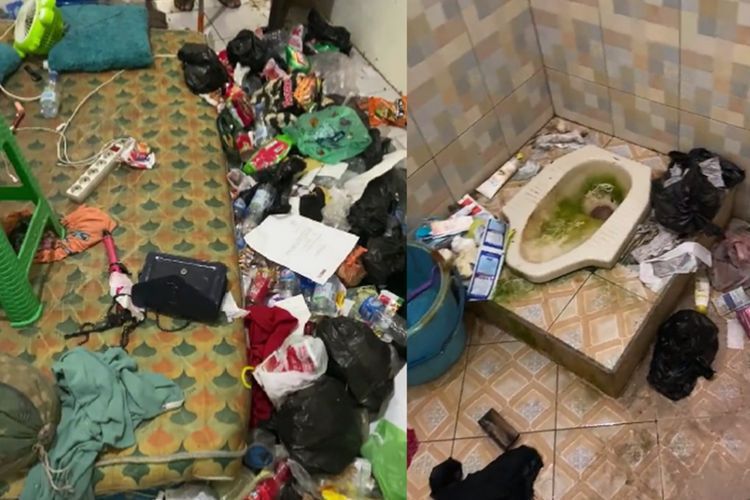 Pemilik Syok Usai Dobrak Kamar Kos Anak Perempuan, Berantakan Penuh Sampah!