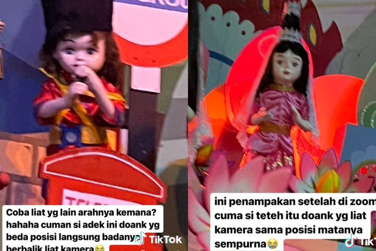 Seram! Main ke Istana Boneka di Dufan, Pengunjung Ini Kaget Boneka Melihat ke Kamera