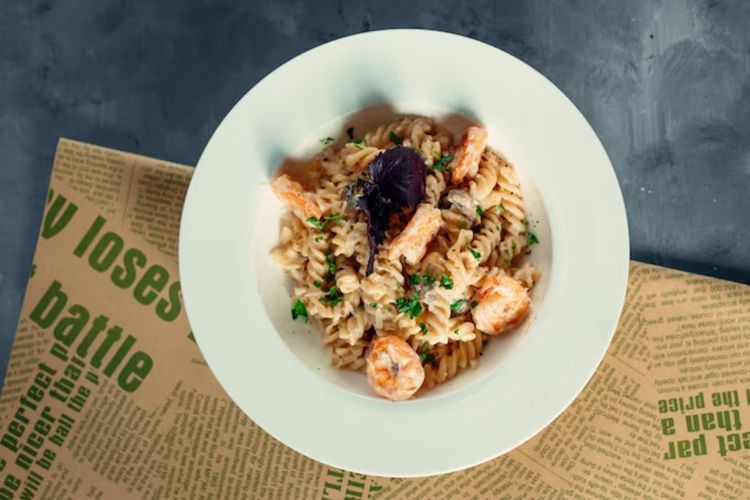 Resep Fettucini Sayur Tabur Udang, Yuk Recook Buat Menu Makan Malam